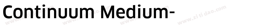 Continuum Medium字体转换